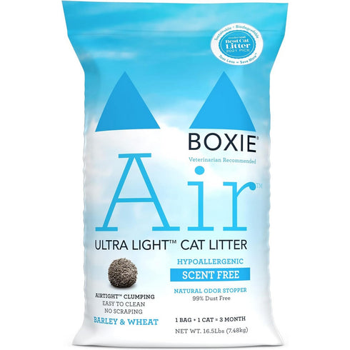 Boxiecat Air Lightweight Scent Free Premium Clumping Litter 16.5lb - Poudre Pet and Feed Supply